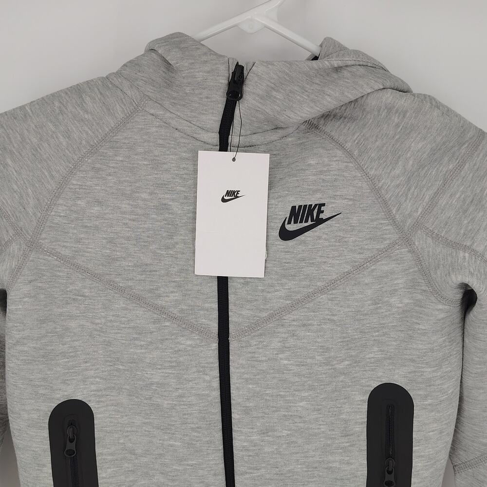 Nike Tech Fleece Full Zip Hoodie Gray Black NWT Size Small - Picture 5 of 11
